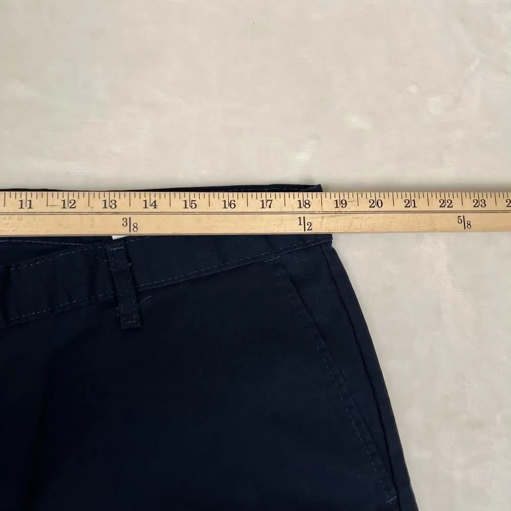 Dickies Pants Mens 38x32 Blue Regular Fit Chino Twill Workwear Flat Front
